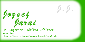 jozsef jarai business card